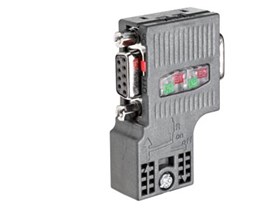 SIEMENS BUS CONNECTOR FOR PROFIBUS UP TO 12 MBIT/S 35 DEGREE ANGLE CABLE OUTLET, IPCD