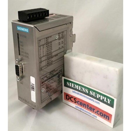 SIEMENS PROFIBUS OLM/G12 V4.0 OPTICAL LINK MODULE W. 1 RS485 AND 2 GLASS-FOCINTERFACES (4 BFOC-SOCKETS)