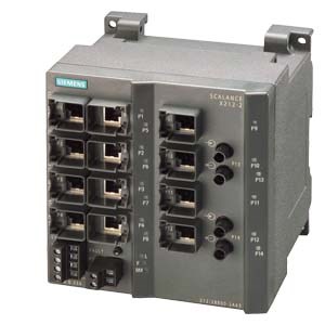 SIEMENS SCALANCE X212-2, MANAGED IE SWITCH, 12 X 10/100MBIT/S RJ45 PORTS,